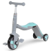Дитячий самокат 3в1 Best Scooter JT 10181. Самокат-біговел, світло, 8 мелодій, колеса PU. Блакитний