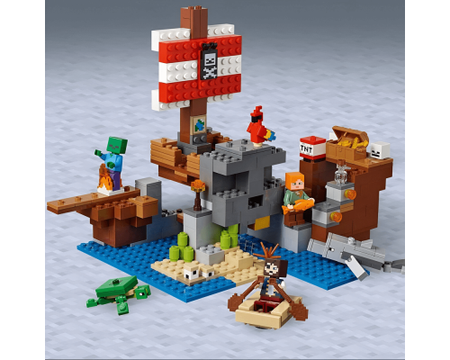 Конструктор Minecraft Пригоди на піратському кораблі (11170), на 404 деталі