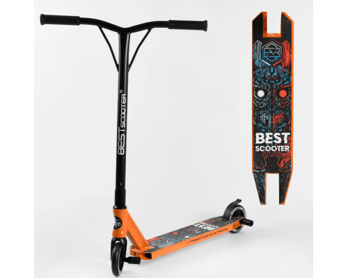 Трюковий самокат із серії Best Scooter-18378 із HIC-системой. Пеги. Алюмінієвий диск і дека.