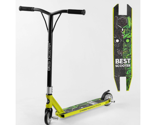 Трюковий самокат best scooter - 57870 HIC-система, Дека з принтом