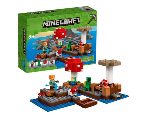 Конструктор Minecraft 10619 «Грибний острів» на 253 деталі