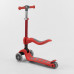 Дитячий самокат Best Scooter Т-06188. Складане алюмінієве кермо, сидіння, 4 PU колеса з підсвічуванням. Червоний