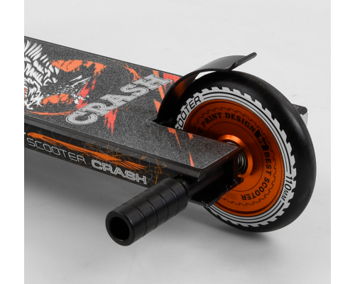 Трюковий самокат із серії - "CRASH" - Best Scooter 65640 HIC-система. Пеги, алюмінієвий диск і дека