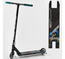 Самокат трюковий - 37890 Best Scooter - "CRASH" HIC-система, ПЕГИ, алюмінієвий диск і дека.
