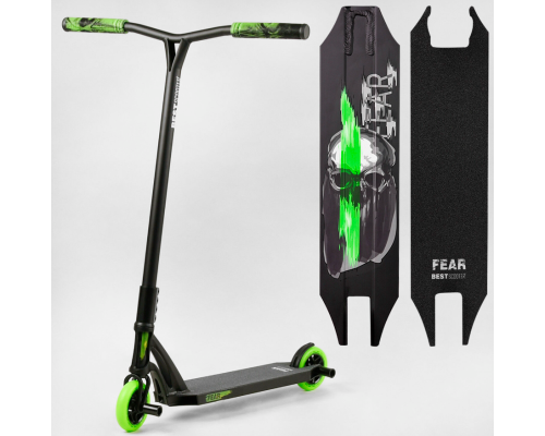 Самокат трюковий Best Scooter - МТ-60611 із серії "FEAR", SCS-система, ПЕГИ, алюмінієвий диск та дека