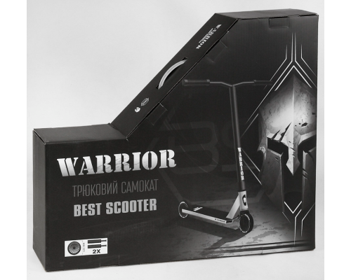 Самокат трюковий Т-60738 Best Scooter - "Warrior", HIC-система, ПЕГИ, алюмінієвий диск та дека,