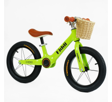 Дитячий велобіг CORSO KIDDI LT-14127. Магнієва рама, надувні колеса 14", підставка для ніг, кошик