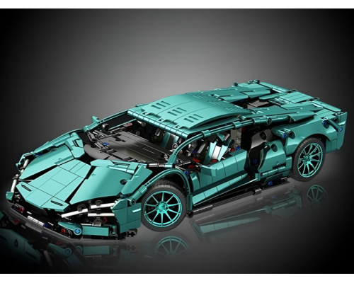 Конструктор для дорослих та дітей, Lamborghini кольору Тіффані на 1285 деталей