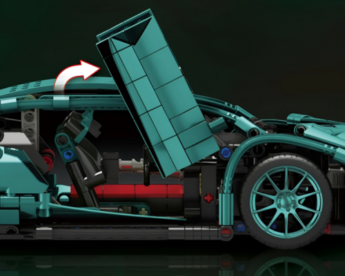 Конструктор для дорослих та дітей, Lamborghini кольору Тіффані на 1285 деталей
