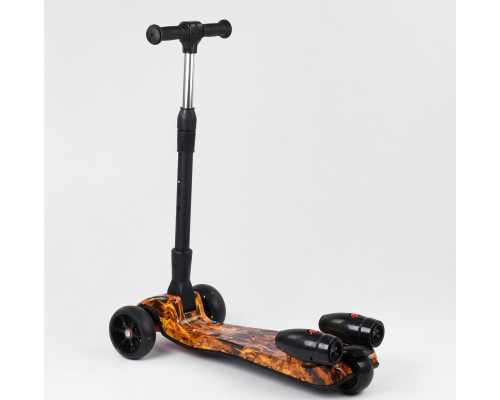 Дитячий самокат Best Scooter MAXI 89341. З парогенератором, музика, дим, світло, складане кермо. Червоний