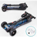Дитячий самокат Best Scooter MAXI 94666. З парогенератором, музика, дим, світло, складане кермо. Синій