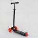 Дитячий самокат Best Scooter A 24659. Пластмасовий, 4 PU колеса з підсвічуванням. Чорний