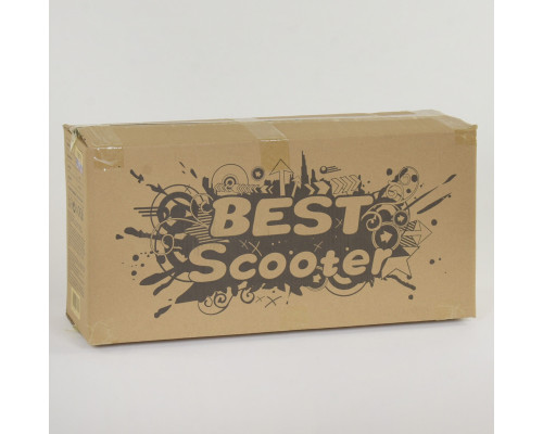 Самокат 5в1 Best Scooter 19870. Абстракція, 3 PU колеса з підсвічуванням. Фіолетовий