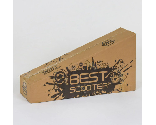 Дитячий самокат Best Scooter A 24647. Пластмасовий, 4 PU колеса з підсвічуванням. Зелений