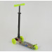 Дитячий самокат Best Scooter A 24647. Пластмасовий, 4 PU колеса з підсвічуванням. Зелений