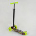 Дитячий самокат Best Scooter A 25470. Пластмасовий, 4 PU колеса з підсвічуванням. Зелений