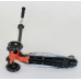 Дитячий самокат Best Scooter A 24662. Пластмасовий, 4 PU колеса з підсвічуванням. Чорний