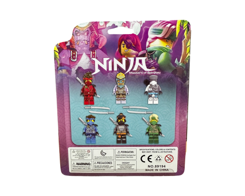 Набір фігурок зі зброєю Ninjago 6 шт