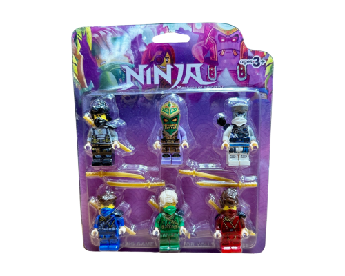 Набір фігурок зі зброєю Ninjago 6 шт