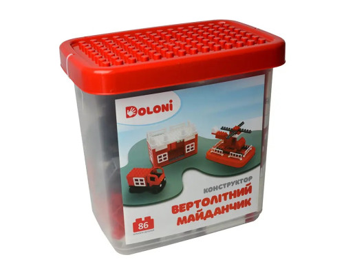 Конструктор Doloni Toys «Вертолітний майданчик» на 86 деталей (013888/31)