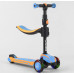 Дитячий самокат Best Scooter JS-30918. З сидінням, алюмінієве кермо, 3 PU колеса з підсвічуванням. Блакитний