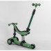 Самокат-велобіг Best Scooter 3в1 BS-78812. 3 PU колеса з підсвічуванням, сидіння, амортизатори, батьківська ручка