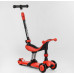 Самокат-велобіг Best Scooter 3в1 BS-71889. 3 PU колеса з підсвічуванням, сидіння, амортизатори, батьківська ручка