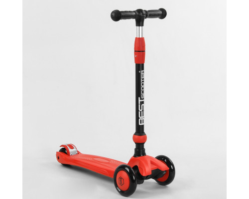 Самокат-велобіг Best Scooter 3в1 BS-71889. 3 PU колеса з підсвічуванням, сидіння, амортизатори, батьківська ручка