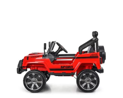 Дитячий електромобіль Джип Bambi Racer M 3237EBLR-3 з пультом керування. Червоний