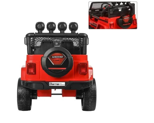 Дитячий електромобіль Джип Bambi Racer M 3237EBLR-3 з пультом керування. Червоний