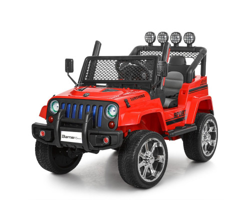 Дитячий електромобіль Джип Bambi Racer M 3237EBLR-3 з пультом керування. Червоний