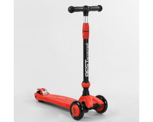 Самокат-велобіг 3в1 Best Scooter BS-71899. 3 PU колеса з підсвічуванням, сидіння, амортизатори, батьківська ручка