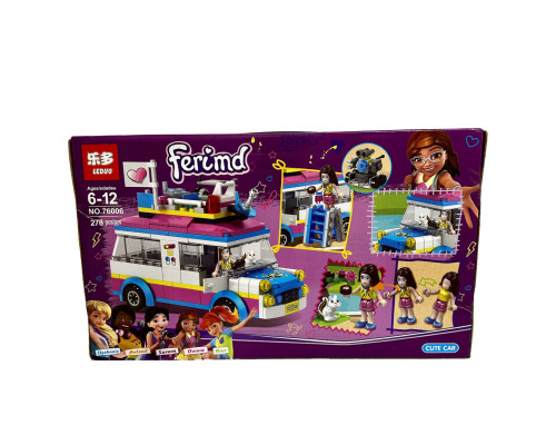 Конструктор Friends 76006 «Автомобіль для кемпінгу» на 278 деталей