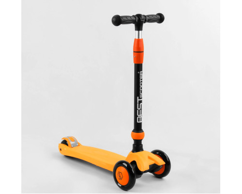 Самокат-велобіг 3в1 Best Scooter BS-50584. 3 PU колеса з підсвічуванням, сидіння, амортизатори, батьківська ручка