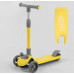 Дитячий самокат Best Scooter D-0449. Складане алюмінієве кермо, 3 PU колеса з підсвічуванням. Жовтий
