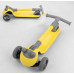 Дитячий самокат Best Scooter D-0449. Складане алюмінієве кермо, 3 PU колеса з підсвічуванням. Жовтий