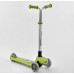 Самокат Best Scooter Y-00436. Складане алюмінієве кермо, 4 PU колеса з підсвічуванням. Салатовий
