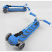 Самокат Best Scooter Y-00180. Складане алюмінієве кермо, 4 PU колеса з підсвічуванням. Блакитний