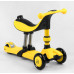 Самокат-велобіг Best Scooter 3в1 BS-38804. 3 PU колеса з підсвічуванням, сидіння, амортизатори, батьківська ручка