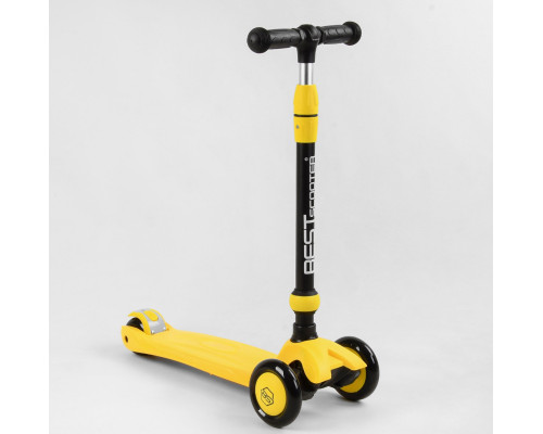 Самокат-велобіг Best Scooter 3в1 BS-38804. 3 PU колеса з підсвічуванням, сидіння, амортизатори, батьківська ручка