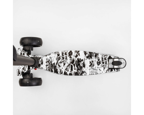 Дитячий самокат Best Scooter MAXI S-10533. Знімне кермо, колеса PU з підсвічуванням. Чорний