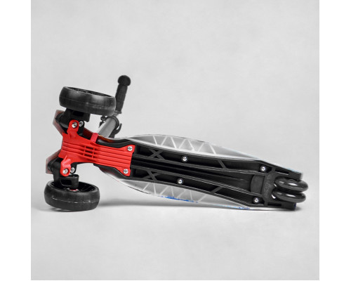 Дитячий самокат Best Scooter MAXI S-10808. Знімне кермо, колеса PU з підсвічуванням. Синій