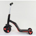 Дитячий самокат 3в1 Best Scooter JT 28288. Самокат-біговець, світло, 8 мелодій, колеса PU. Червоний