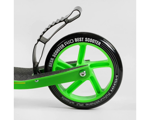 Самокат двоколісний "Best Scooter" - R- 12005 колеса PU 145мм, передній амортизатор, алюмінієве гальмо