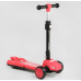 Дитячий самокат Best Scooter LT-11746. Парогенератор, звук машини, світло, музика, 3 PU колеса. Рожевий