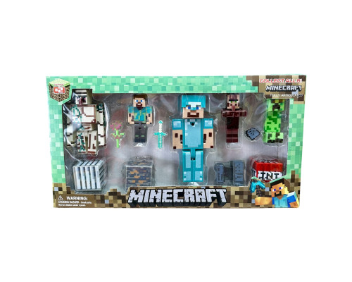 Ігровий набір персонажі Minecraft 12 шт. в коробці