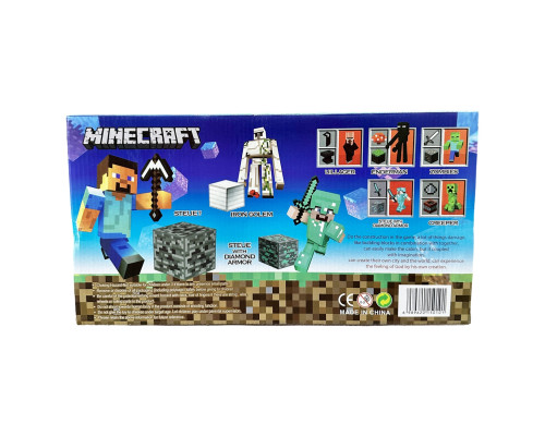 Ігровий набір фігурки Minecraft 12 шт. в коробці