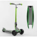 Дитячий самокат Best Scooter G-32203 MAXI. Складане алюмінієве кермо, 3 PU колеса з підсвічуванням. Зелений