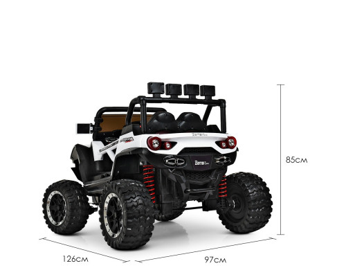 Дитячий електромобіль Джип Bambi Racer M 3804EBLR-1 з USB і MP3. Білий