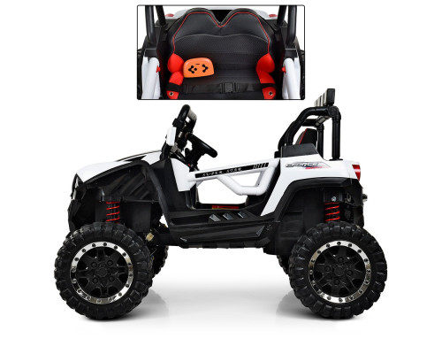Дитячий електромобіль Джип Bambi Racer M 3804EBLR-1 з USB і MP3. Білий